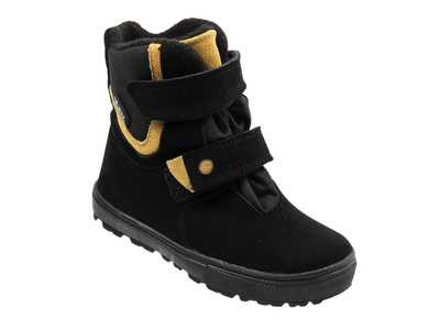 Dětské kožené kotníkové boty Jamet 2205, černé