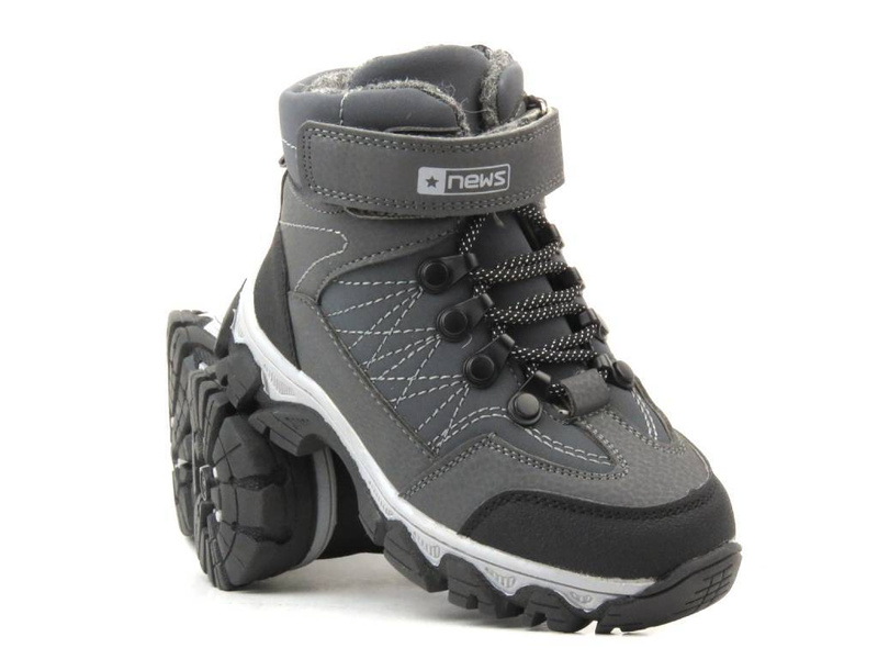 Dětské trekové boty, zimní boty Novinky 22DZ23-5245, šedá