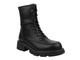 Venezia Dámské kožené boty W027LEBLOBB008 Black Zipped