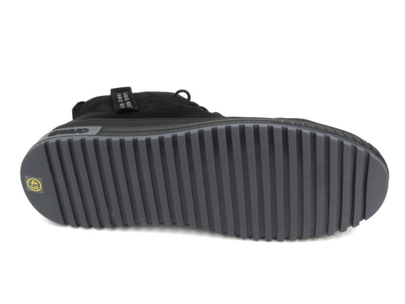 Kožené tenisky, pánské kotníkové boty - Fabio Moretti N2735-1-1, černé