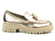 Dámské boty a mokasíny s drážkovanou podrážkou - CheBello 4291, zlatá