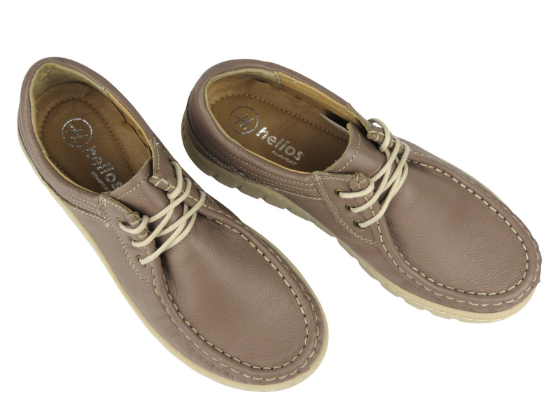 Dámské polobotky z přírodní kůže Helios Komfort 629S, khaki