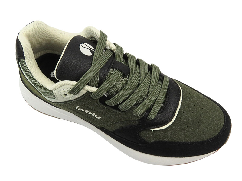 Zelené pánské sportovní boty na šněrování Inblu IU-13