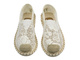 Dámské nazouvací polobotky – espadrilky Potocki 25-103301, bílé