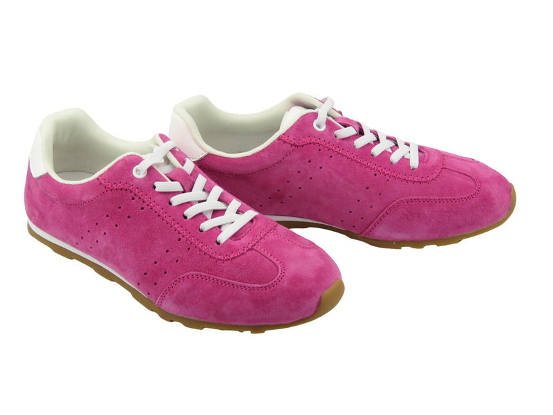 Pohodlné kožené dámské polobotky Kobbo 41536, fuchsiové