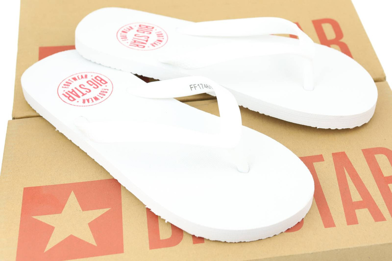 Pánské sportovní žabky - BIG STAR BIG STAR FF174613, bílé