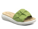 Dámské pantofle se zdobeným svrškem - INBLU TT-22, světle zelené