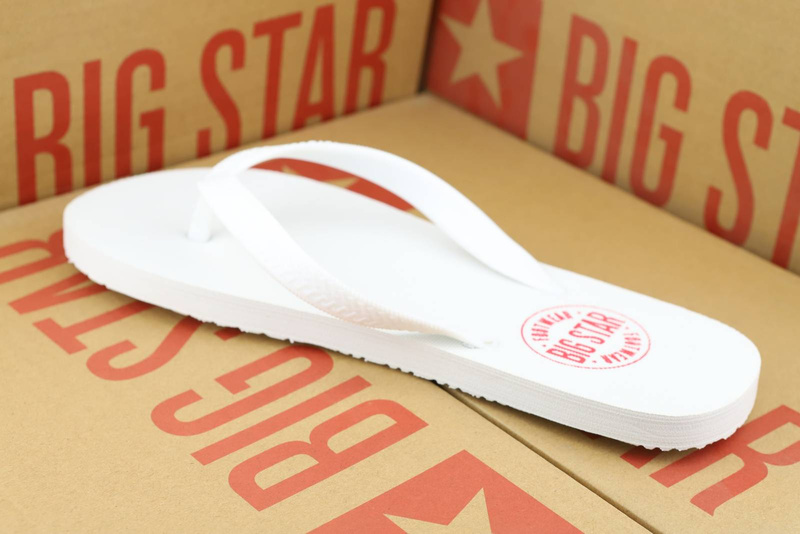 Pánské sportovní žabky - BIG STAR BIG STAR FF174613, bílé