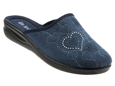 Pohodlné dámské pantofle INBLU CF-2F, tmavě modré