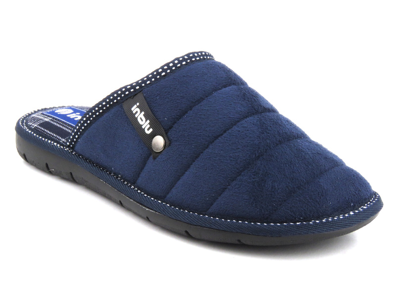 Pánské pantofle z měkkého materiálu - Inblu 91-27, tmavě modrá