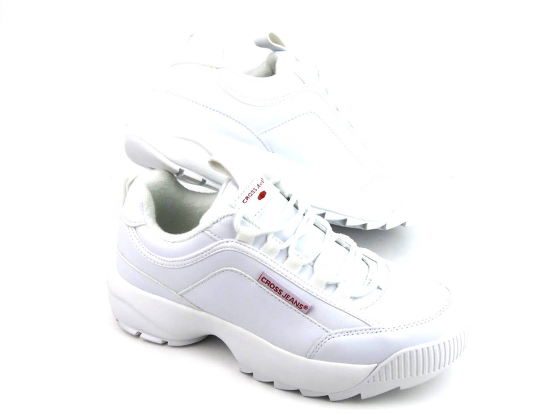 Robustní dámské tenisky - CROSS JEANS EE2R4133C, bílé