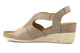 Dámské sandály na klínku - Helios Komfort 108, béžová