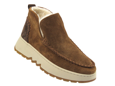 Dámské zateplené kotníkové boty Nika Komfort 0791-3085, tan hnědé