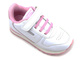 Dětské tenisky se zapínáním na suchý zip - AMERICAN CLUB ES68/22, bílé a růžové