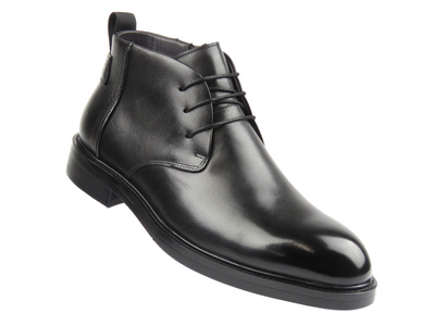 Elegantní pánské kotníkové boty H909-B205-SG3, černé