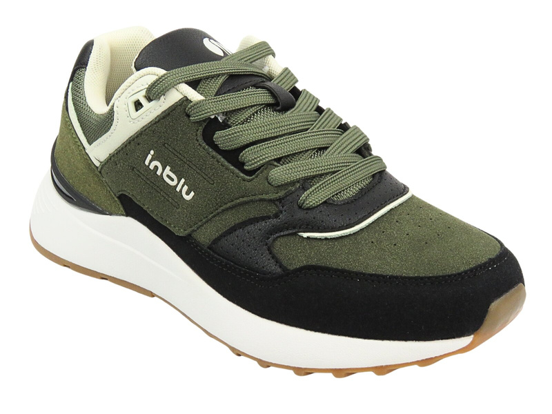 Zelené pánské sportovní boty na šněrování Inblu IU-13