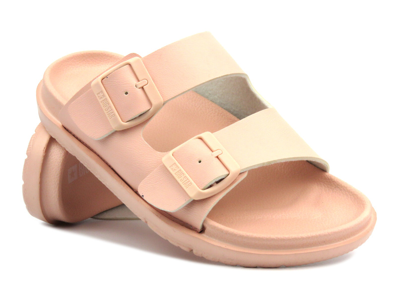 Dámské gumové žabky s přezkou - Big Star LL274615, černé