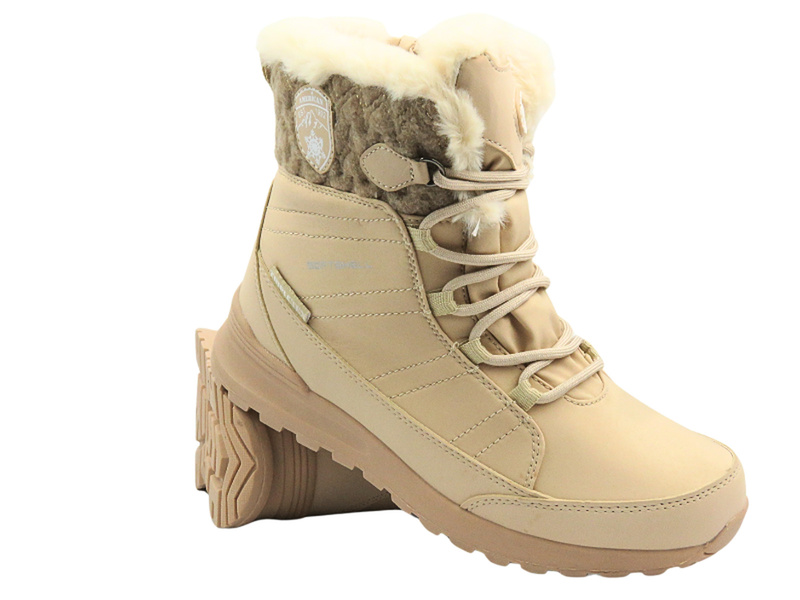 Dámské vysoké sněhule AMERICAN CLUB SN45/24, béžové