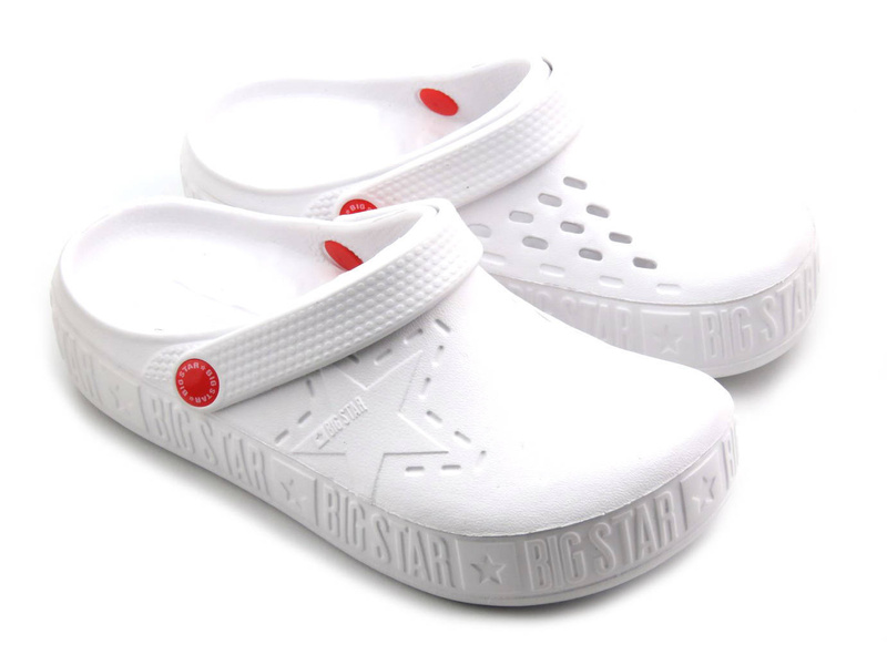 Pánské dřeváky - BIG STAR II175003, bílé