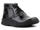 Lehká pohodlná lakovaná kotníková obuv pro ženy - HELIOS Komfort 612S, černá
