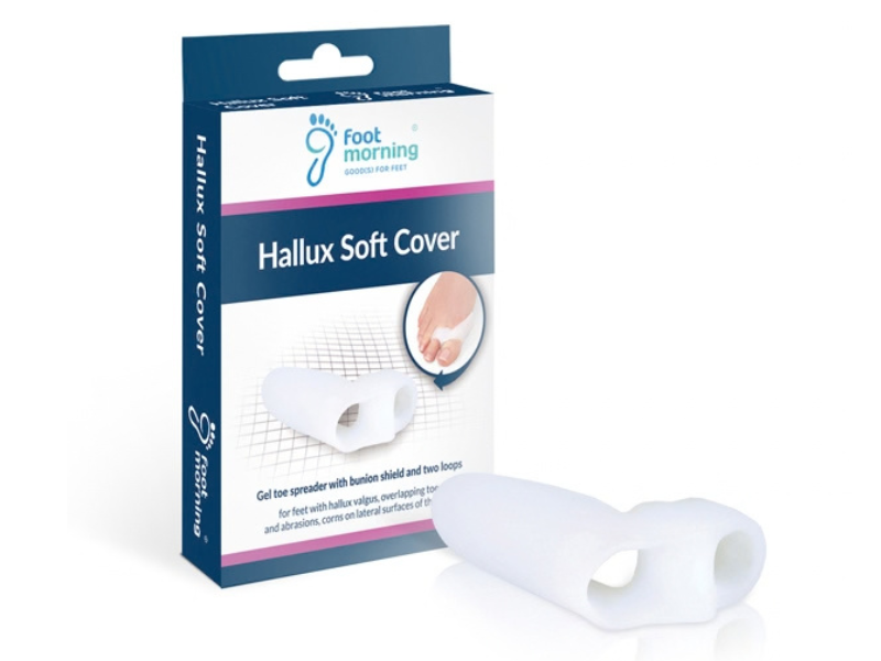 HALLUX SOFT COVER – gelový separátor na hallux valgus s ochranou a dvěma kroužky
