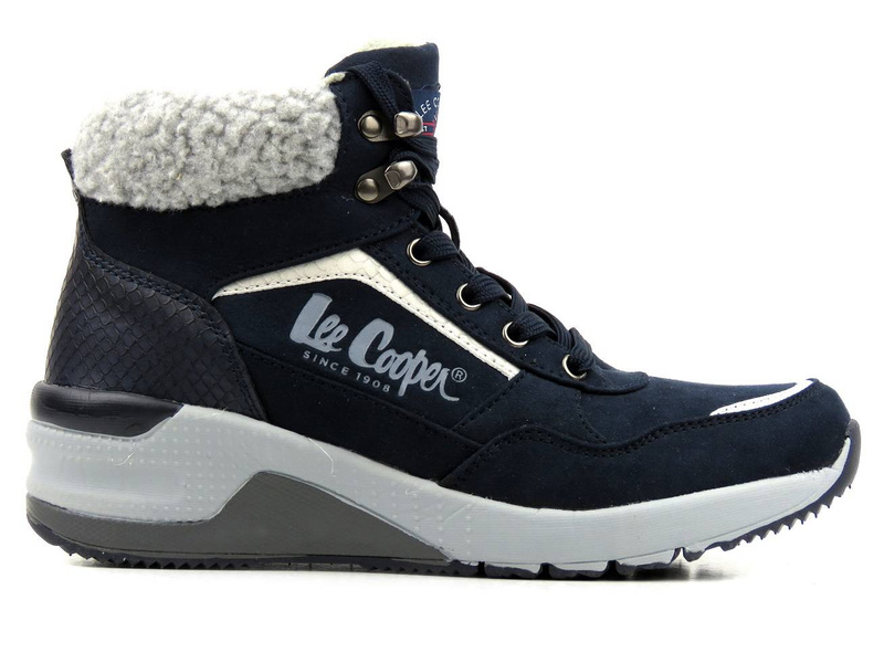 Dámské sněhule se stabilní podrážkou - LEE COOPER LCJ-21-01-0559L, tmavě modrá