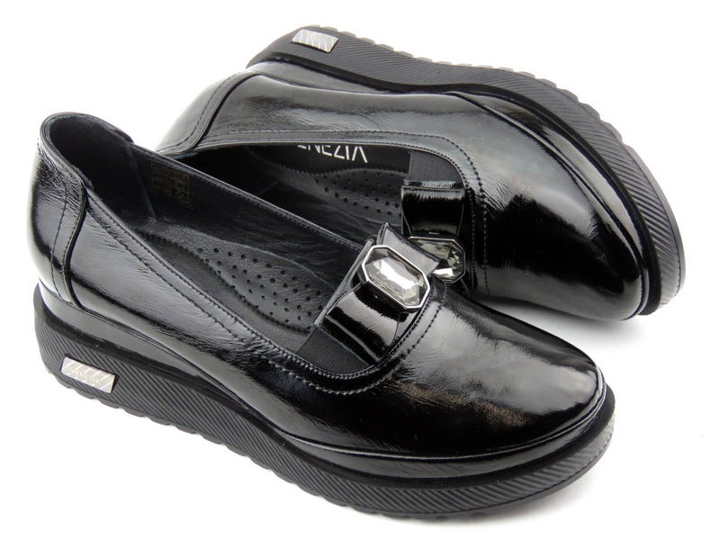 Elegantní dámské boty na malém klínku - VENEZIA 131180, černé