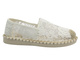 Dámské nazouvací polobotky – espadrilky Potocki 25-103301, bílé