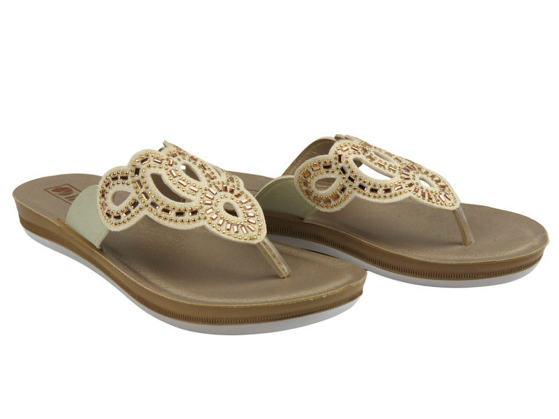 Elegantní dámské pantofle Inblu BA-52, zlaté