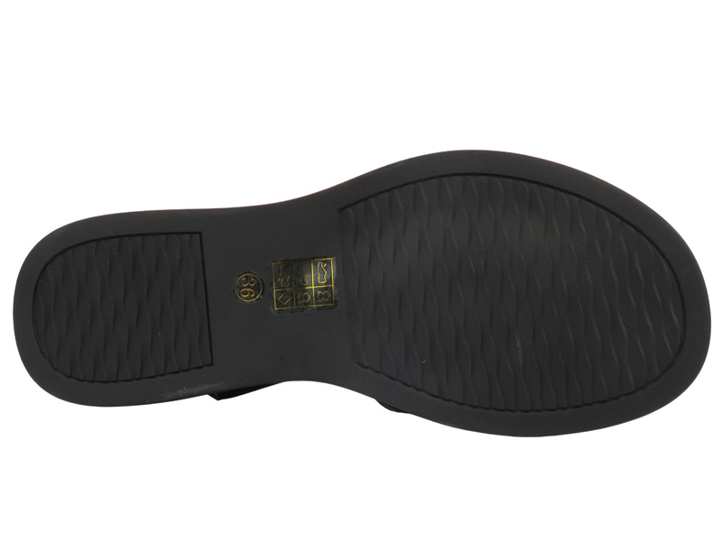 Dámské sandály na platformě - S. Barski CR51-473, černé