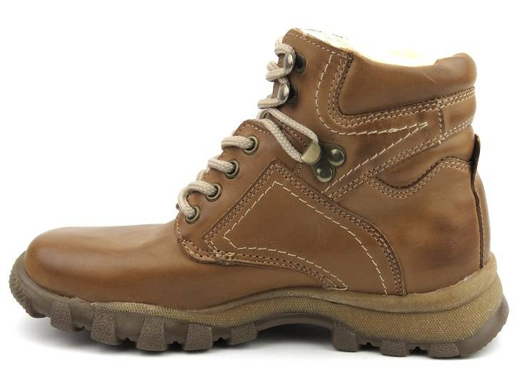 Chlapecké dětské boty s hustou vlnou - Helios 202, béžová