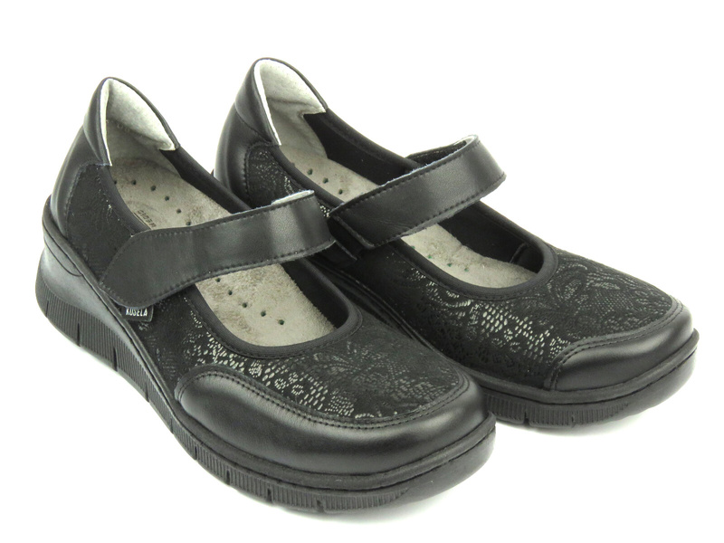 Pohodlné, měkké dámské boty se strečem - AXEL 1437, černá