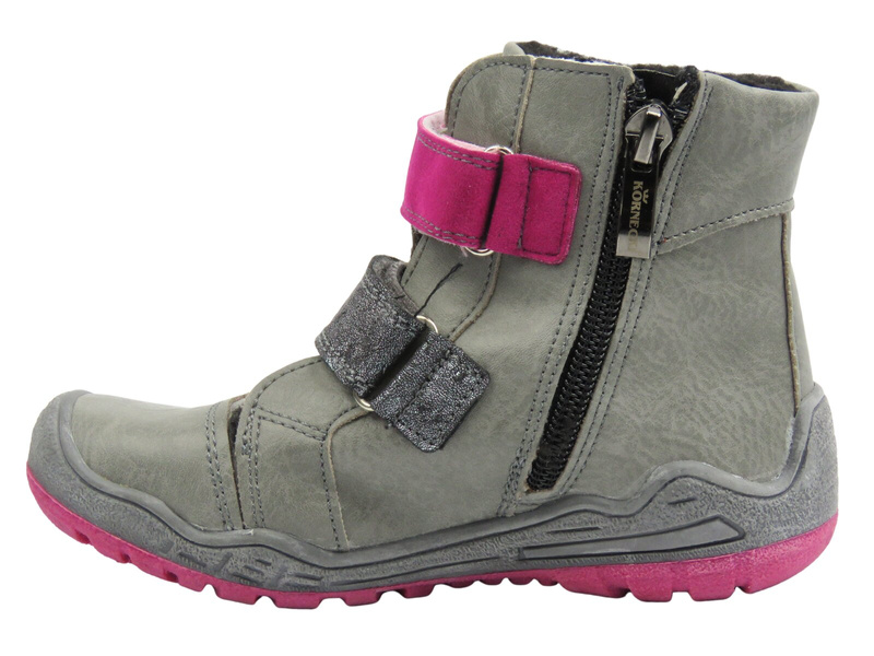 Dívčí kotníkové boty Kornecki 06738, šedé