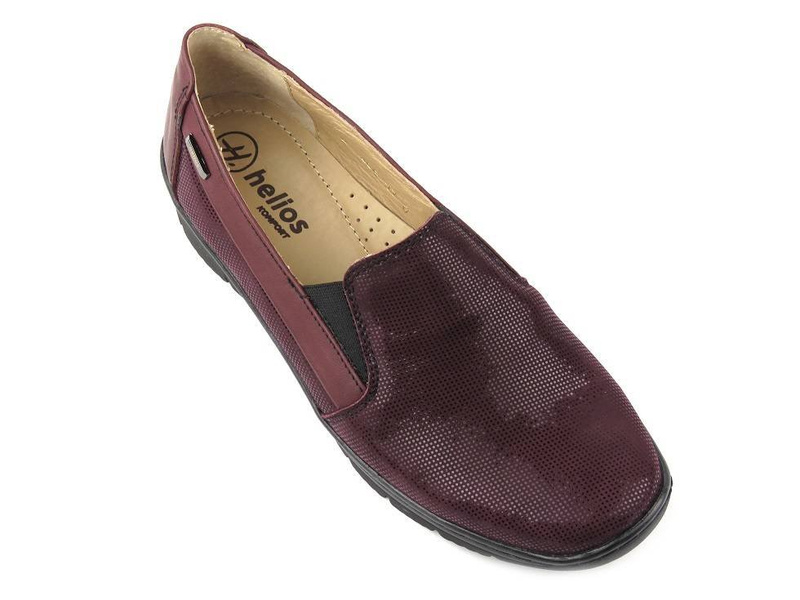 Pohodlné dámské boty Helios Komfort 350-2, třešeň tmavá