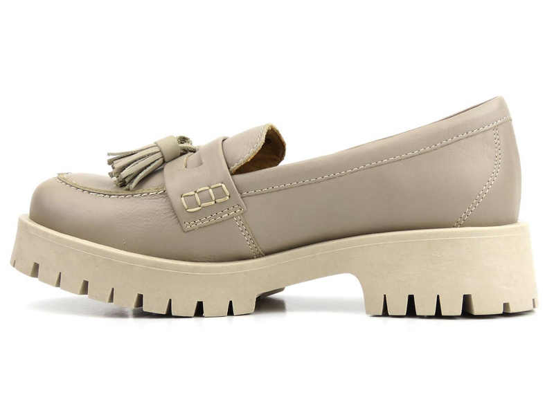 Béžové dámské boty a mokasíny Maciejka 05497