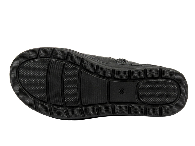 Pohodlné dámské boty z měkké kůže - Helios 564, černá