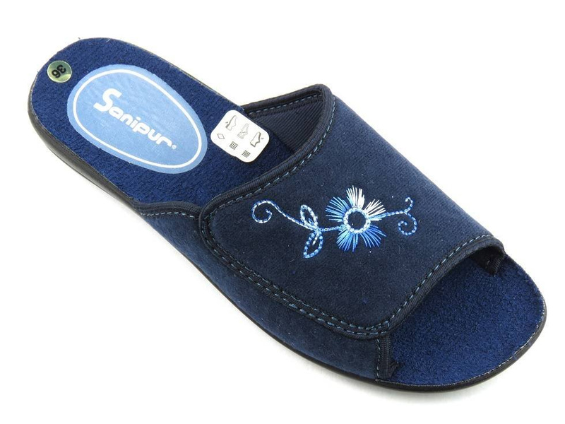 SANIPUR 10-01 dámské pantofle, tmavě modrá