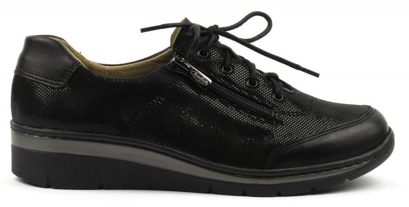 Kožená dámská sportovní obuv - Helios Komfort 334-2, černá