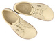 Dámské minimalistické barefoot polobotky z přírodní kůže Helios Komfort 451, ecru