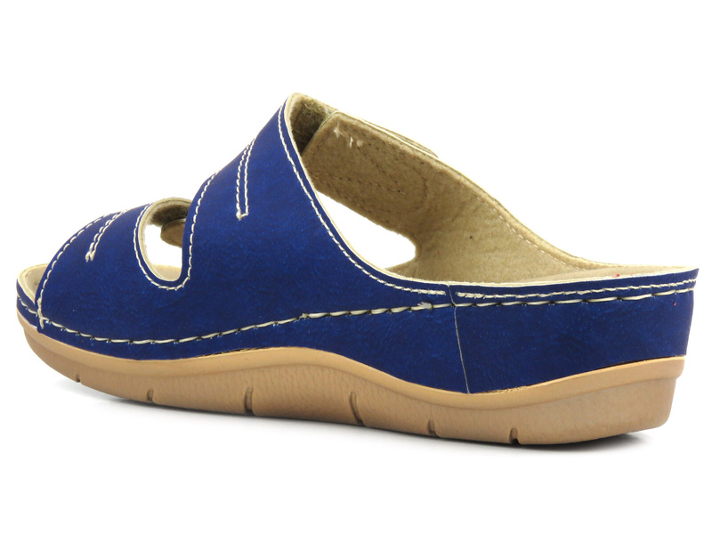 Pohodlné dámské žabky - INBLU MALVA, modré