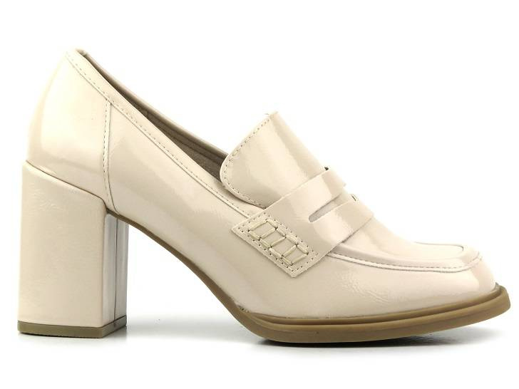 Lodičky, dámské boty na vysokém podpatku - Marco Tozzi 2-24403-20, béžová