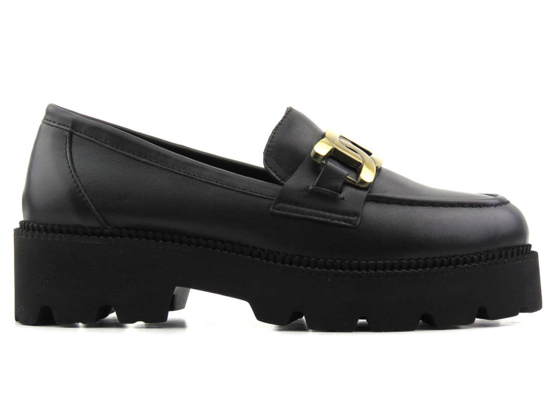 Dámské lordy se silnou podrážkou - VENEZIA 4010704, černá