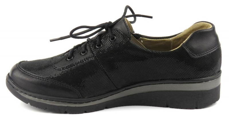 Kožená dámská sportovní obuv - Helios Komfort 334-2, černá