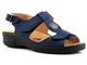 Pohodlné dámské sandály šíře H - Axel 2275, tmavě modrá