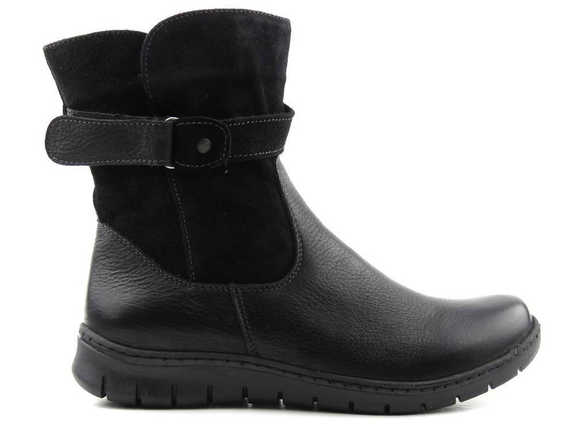 Vysoké dámské kotníkové boty z kůže HELIOS 572