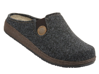 Teplé dámské pantofle Befado 155D183, hnědé