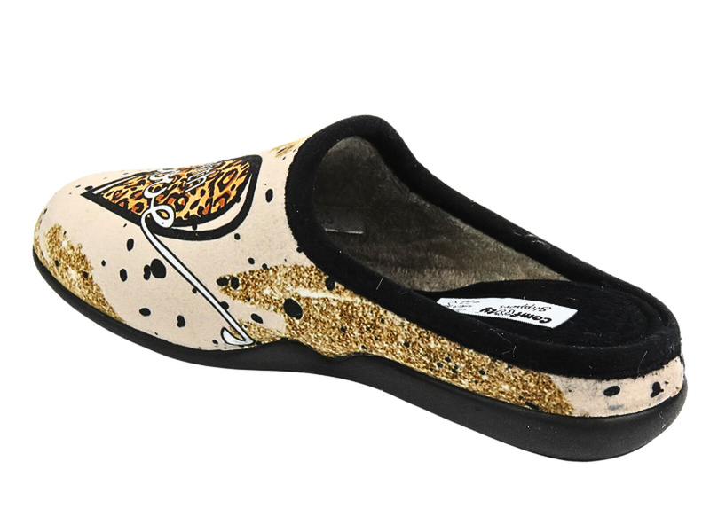 Dámské, dívčí pantofle - Comfooty D17 SER.23V-219, béžová