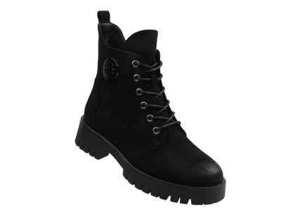 Černé zateplené dámské kotníkové boty Potocki 25-12672