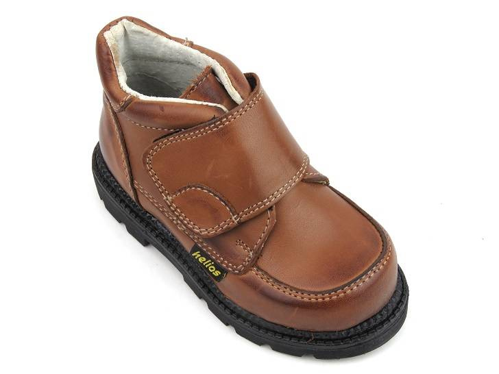 Nezateplené dětské boty pro kluky - Helios 207/1, hnědé