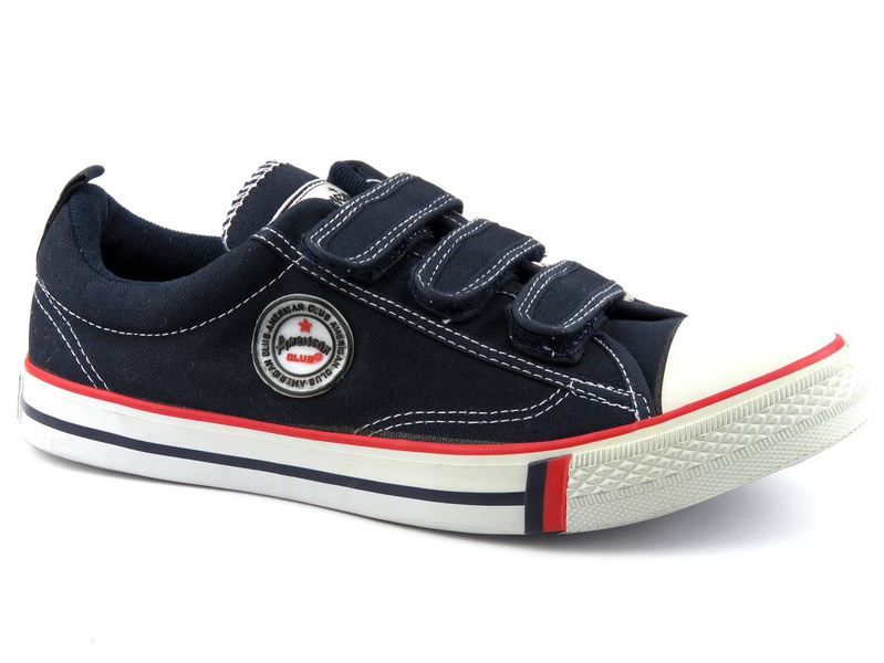 Pánské tenisky, sportovní obuv AMERICAN CLUB LH-203, tmavě modrá